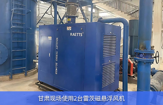 甘肅現場使用2臺雷茨磁懸浮風機